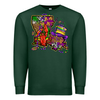Sports Green mardi gras louisiana map Premium Sweatshirt - OliviaCreatesArt