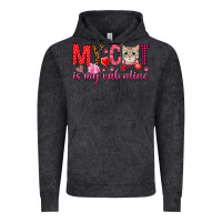 Vintage Black my cat is my valentine Vintage Hoodie - NancyCooperArtShop
