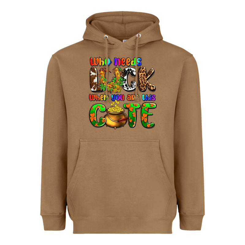 Who Needs Luck When You Are This Cute Heavyweight Hoodie by OliviaCreatesArt | Teevron