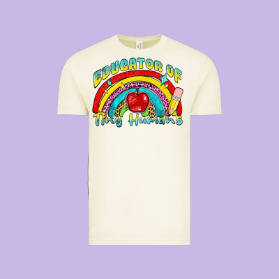 Educator Of Tiny Humans Vintage Tee Designed By Nancycooperartshop