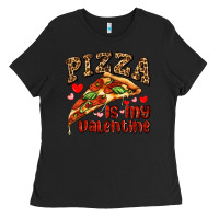Black pizza is my valentine Ladies Tee - AdoDesignShop