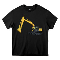 Black excavator Heavy Core Tee - Artiststas