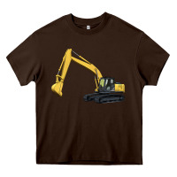 Chocolate Brown excavator Heavy Core Tee - Artiststas