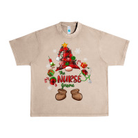 French Oak the nurse gnome christmas Urban Heavy Tee - MaliasSmallBusiness