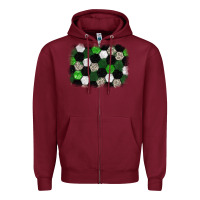 Burgundy Soccer leopard glitter background Zipper Hoodie - HowdyJamesFarm