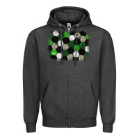 Charcoal Heather Soccer leopard glitter background Zipper Hoodie - HowdyJamesFarm