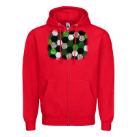 Red Soccer leopard glitter background Zipper Hoodie - HowdyJamesFarm