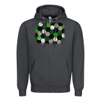 Smoke Soccer leopard glitter background Zipper Hoodie - HowdyJamesFarm
