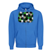 True Royal Soccer leopard glitter background Zipper Hoodie - HowdyJamesFarm