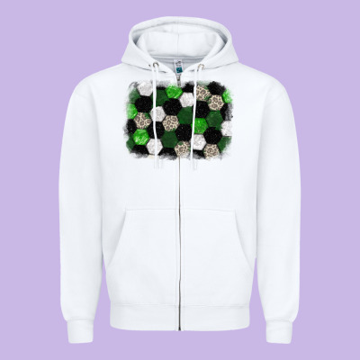 Soccer Leopard Glitter Background Zipper Hoodie Designed By Howdyjamesfarm