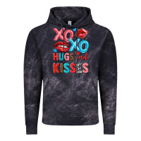 Cloud Black xo xo hugs and kisses Vintage Hoodie - NancyCooperArtShop