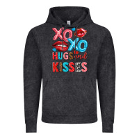 Vintage Black xo xo hugs and kisses Vintage Hoodie - NancyCooperArtShop