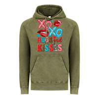 Vintage Olive xo xo hugs and kisses Vintage Hoodie - NancyCooperArtShop