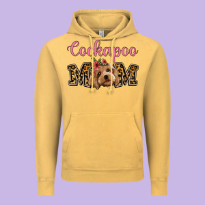 Cockapoo Mom Vintage Hoodie Designed By Jasminsmagicworld