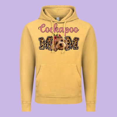Cockapoo Mom Vintage Hoodie Designed By Jasminsmagicworld