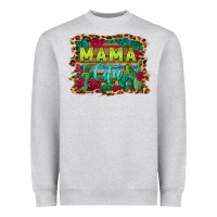 Heather Grey mama cita serape background Heavyweight Sweatshirt - BarkalooDesign