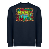 Navy mama cita serape background Heavyweight Sweatshirt - BarkalooDesign