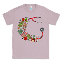 Lilac custom name christmas stethoscope Classic Tee - MaliasSmallBusiness