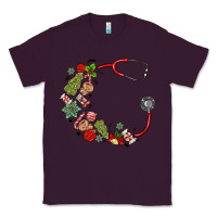 Plum custom name christmas stethoscope Classic Tee - MaliasSmallBusiness