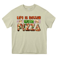 Mossy life is better with pizza Heavy Core Tee - AdoDesignShop