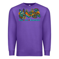Purple peace love thunderbird Premium Sweatshirt - OliviaCreatesArt