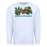 White peace love thunderbird Premium Sweatshirt - OliviaCreatesArt