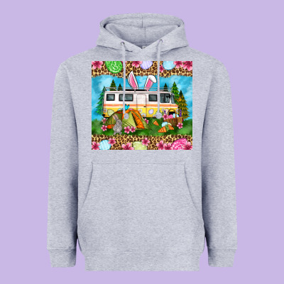 Easter Day Camping Heavyweight Hoodie Designed By Oliviacreatesart
