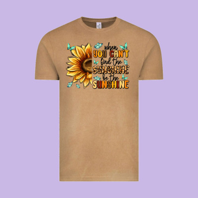 When You Can't Find The Sunshine Be The Sunshine Vintage Tee Designed By Maliassmallbusiness