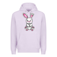 Lilac Cute bunny Easter Premium Hoodie - CowGirlArtShop