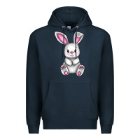Navy Cute bunny Easter Premium Hoodie - CowGirlArtShop