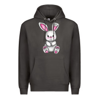 Smoke Cute bunny Easter Premium Hoodie - CowGirlArtShop