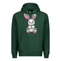 Sports Green Cute bunny Easter Premium Hoodie - CowGirlArtShop