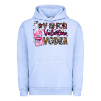 Pigment Grape Ice V is For Valentine Vodka Urban Hoodie - CowhideDigitalArt