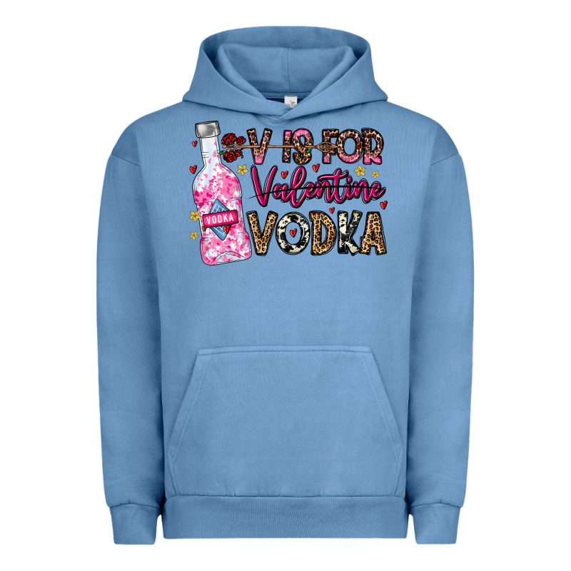 V Is For Valentine Vodka Urban Hoodie by CowhideDigitalArt | Teevron