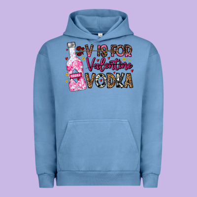 V Is For Valentine Vodka Urban Hoodie Designed By Cowhidedigitalart