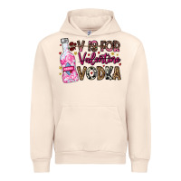 Sandshell V is For Valentine Vodka Urban Hoodie - CowhideDigitalArt