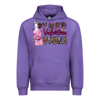 Tulip V is For Valentine Vodka Urban Hoodie - CowhideDigitalArt