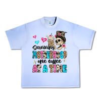 Surviving Motherhood One Coffee At A Time Urban Heavy Tee | Teevron
