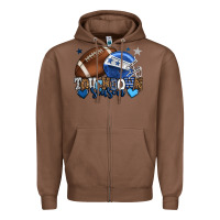 Chestnut Touchdown season American Football blue team color Zipper Hoodie - HowdyJamesFarm
