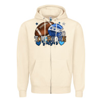 Sandshell Touchdown season American Football blue team color Zipper Hoodie - HowdyJamesFarm