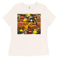 Bone bulldozer camouflage tumbler Ladies Tee - Artiststas
