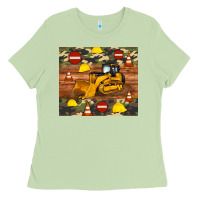 Matcha bulldozer camouflage tumbler Ladies Tee - Artiststas