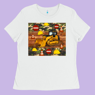 Bulldozer Camouflage Tumbler Ladies Tee Designed By Artiststas
