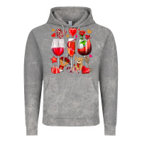Cloud Rock valentines day wine glasses Vintage Hoodie - NancyCooperArtShop