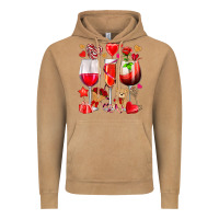 Vintage Camel valentines day wine glasses Vintage Hoodie - NancyCooperArtShop