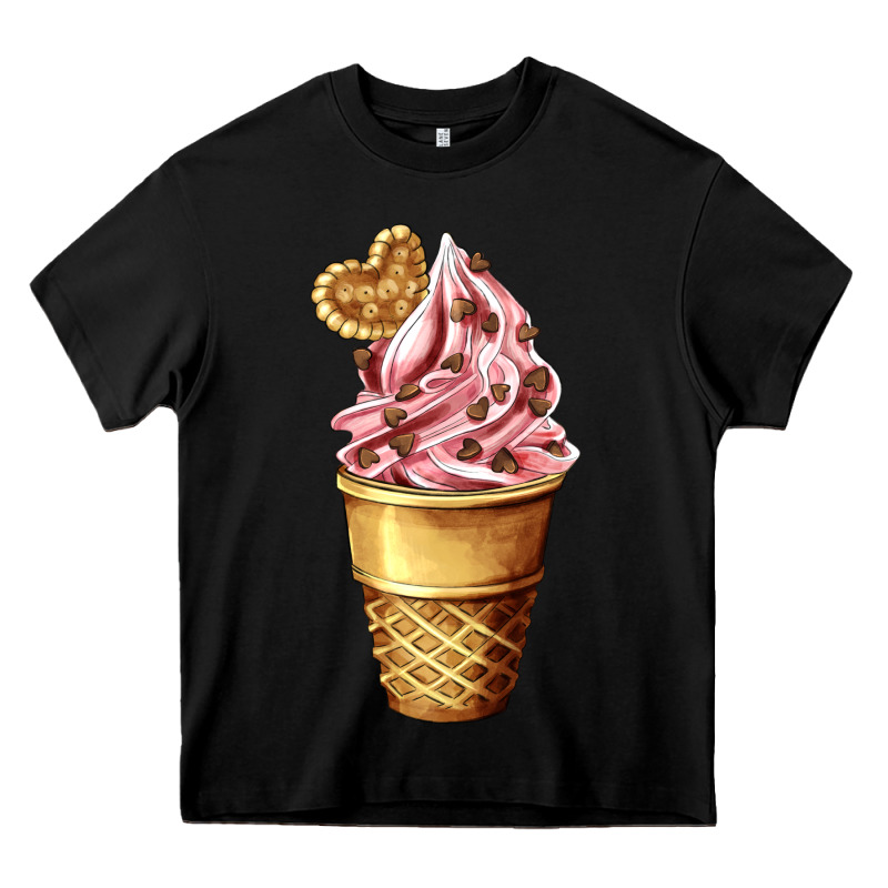 Ice Cream Fast Food Heavy Core Tee by AdoDesignShop | Teevron