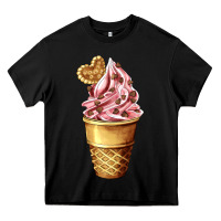 Black ice cream fast food Heavy Core Tee - AdoDesignShop