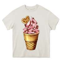 Cream ice cream fast food Heavy Core Tee - AdoDesignShop