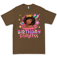 Cacao birthday princess with afro girl Premium Tee - NancyCooperArtShop