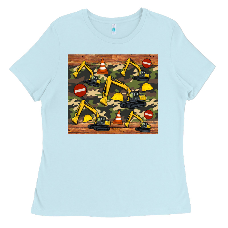 Excavator Camouflage Ladies Tee by Artiststas | Teevron